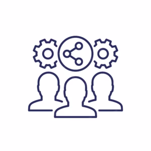 Collective Work Collaboration Line Icon 116137 9823